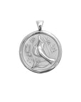PEACE JW Original Pendant Coin in Silver
