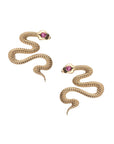PROTECT Snake Stud Earrings 10k Gold