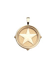 TEXAS JW Small Pendant Coin in Solid Gold