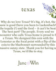 TEXAS JW Original Pendant Coin