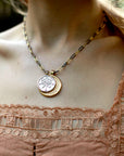 FOREVER JW Small Pendant Coin in Silver