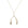 Gold wishbone pendant