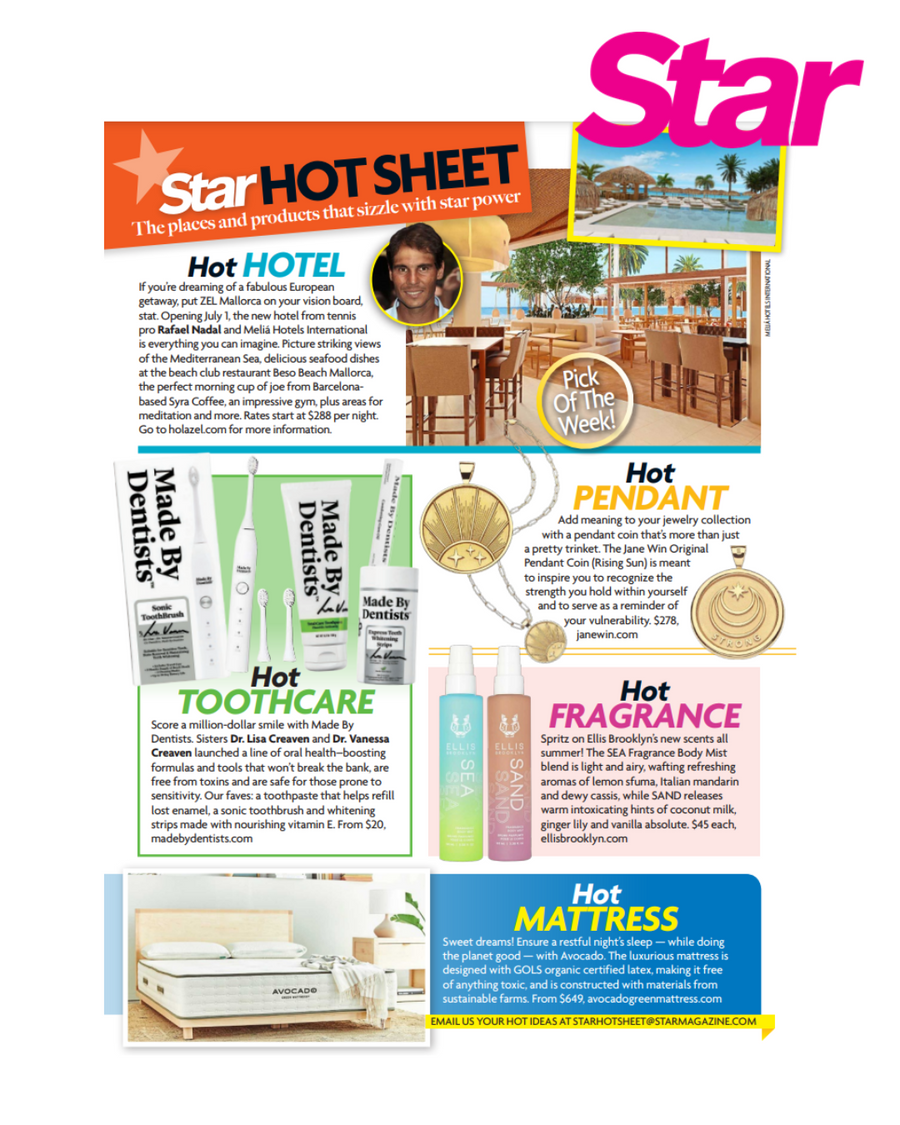 Press Highlight: Star Magazine Hot Sheet - The Places and Products that Sizzle with Star Power