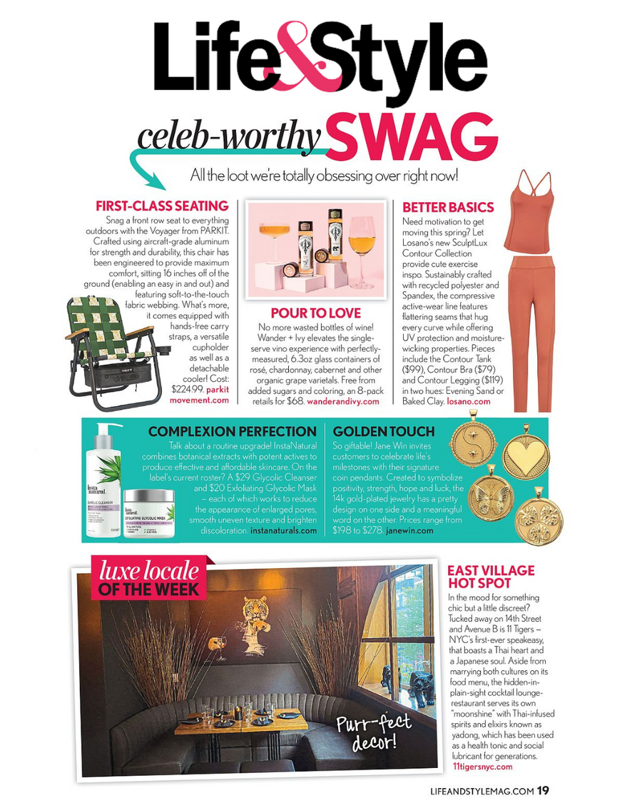 Press Highlight: Life & Style Celeb Worthy Swag