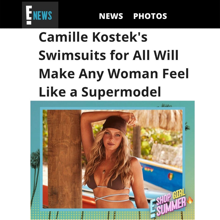 Press Highlight: E! News Loves Camille Kostek in Jane Win