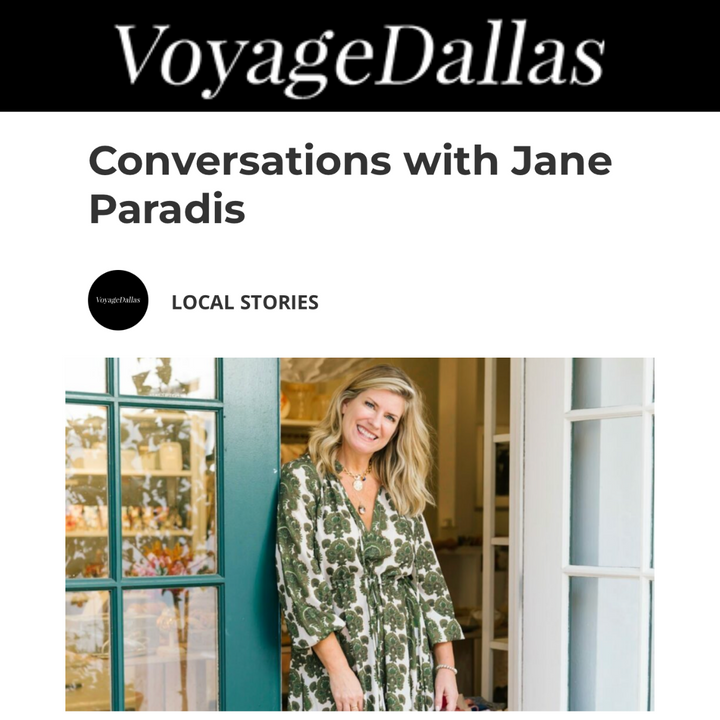 Press Highlight: Voyage Dallas Conversations with Jane Winchester Paradis