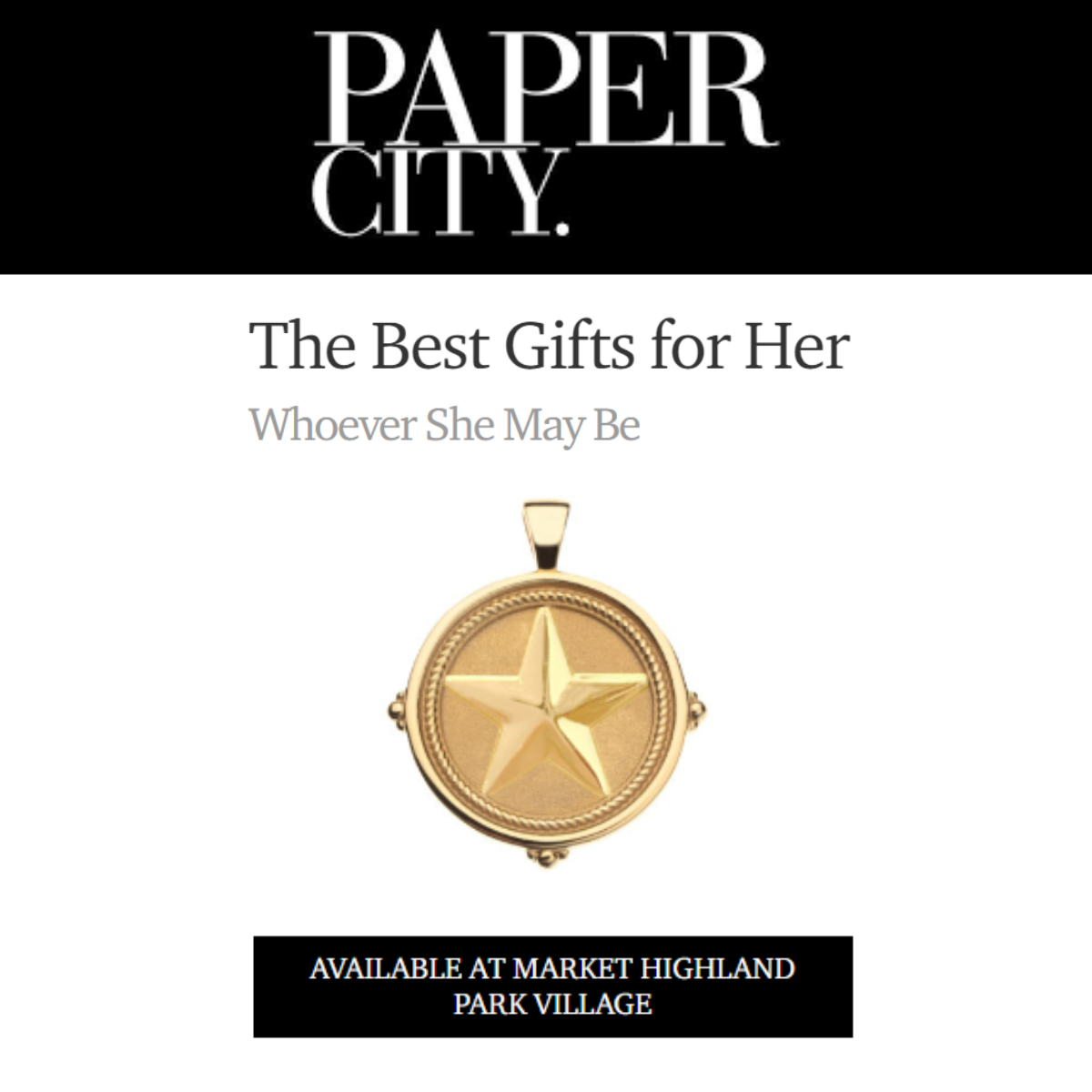 Press Highlight: Paper City Best Gifts for Her
