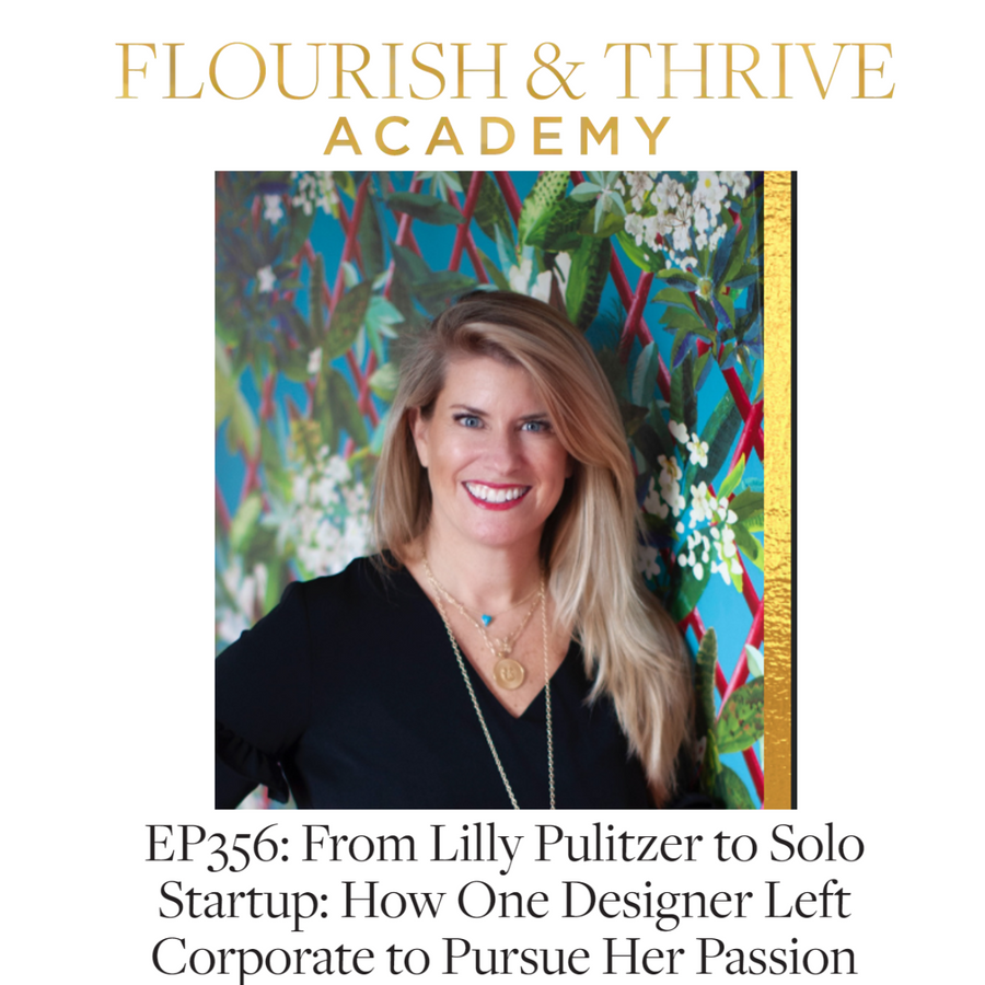 Press Highlight: Thrive by Design Podcast "How One Designer Left Corporate to Pursue Her Passion"