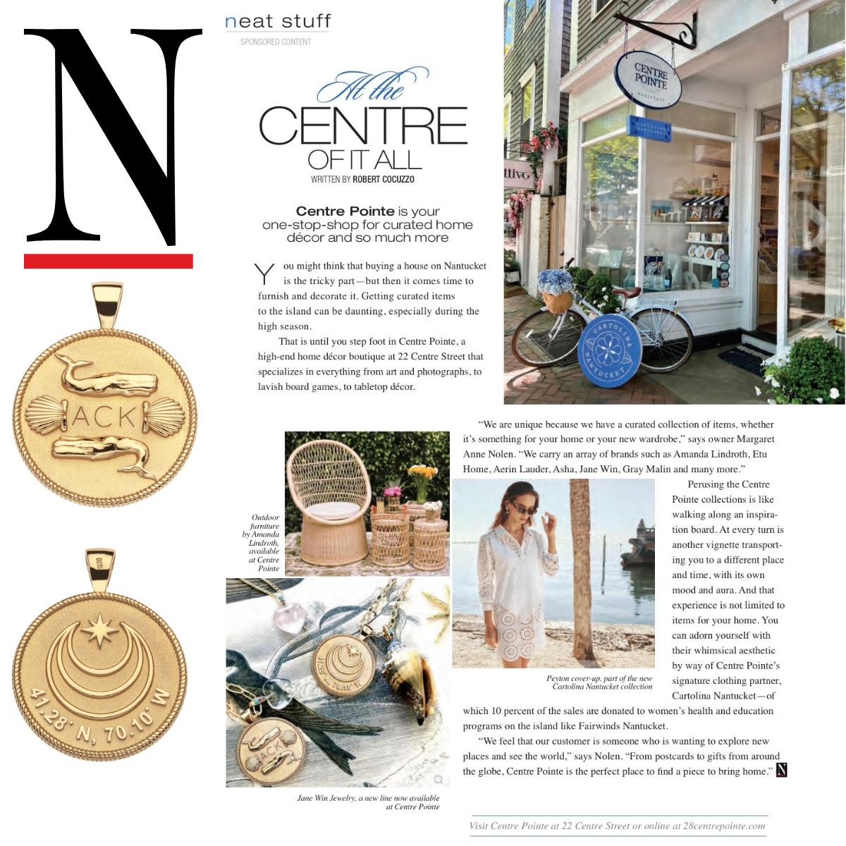 Press Highlight: Nantucket Magazine - Jane Win at the Centre of it All