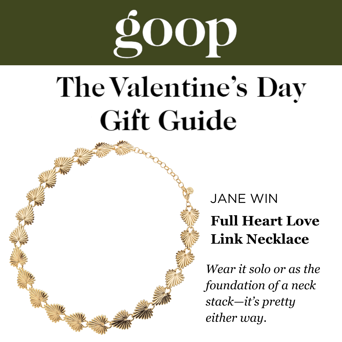 Press Highlight: Goop Valentine's Day Gift Guide