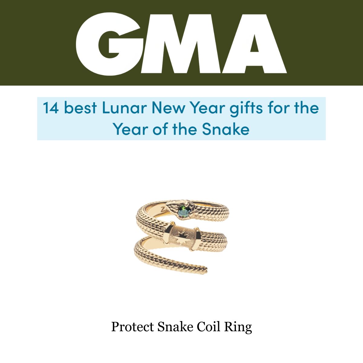 Press Highlight: Good Morning America's "14 Best Lunar New Year Gifts for Year of the Snake"