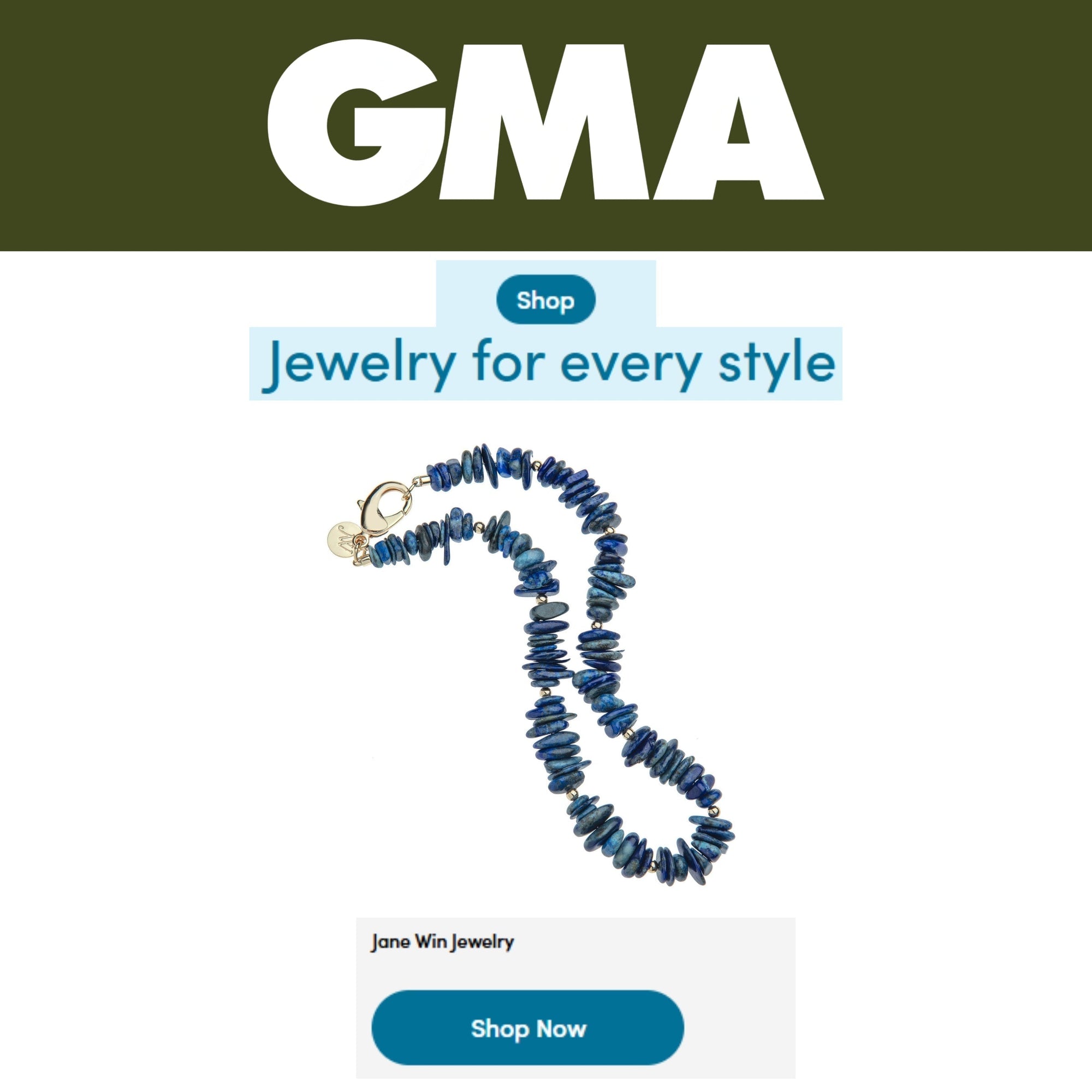 Press Highlight: GMA mentions Jane Win in Jewelry Round Up