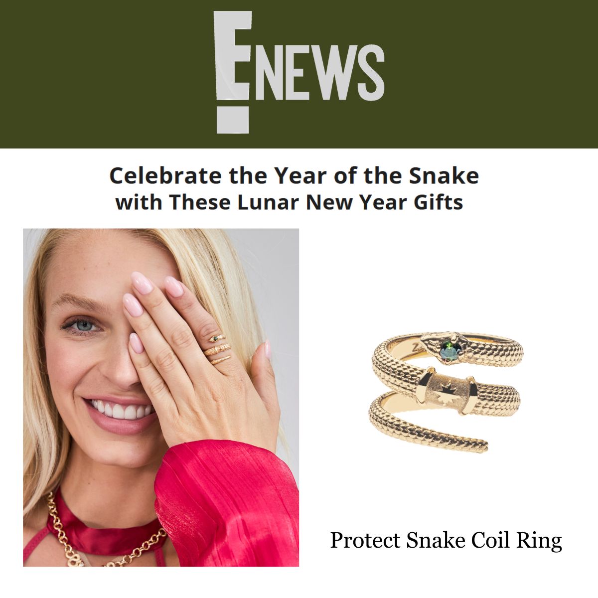 Press Highlight: E! Online Celebrates The Year of the Snake Gifts Highlighting Jane Win