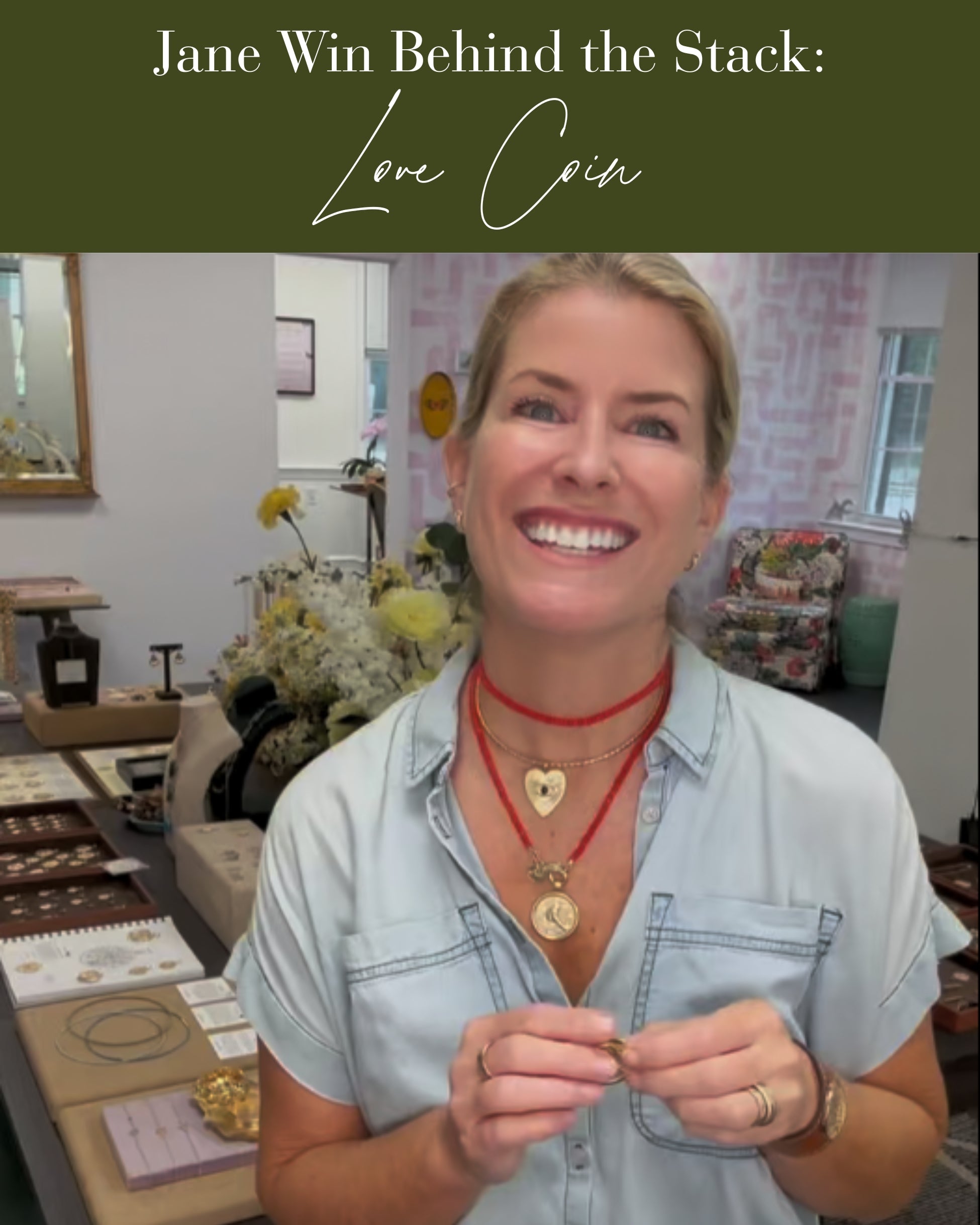 Jane Win Behind the Stack: Love Original Coin