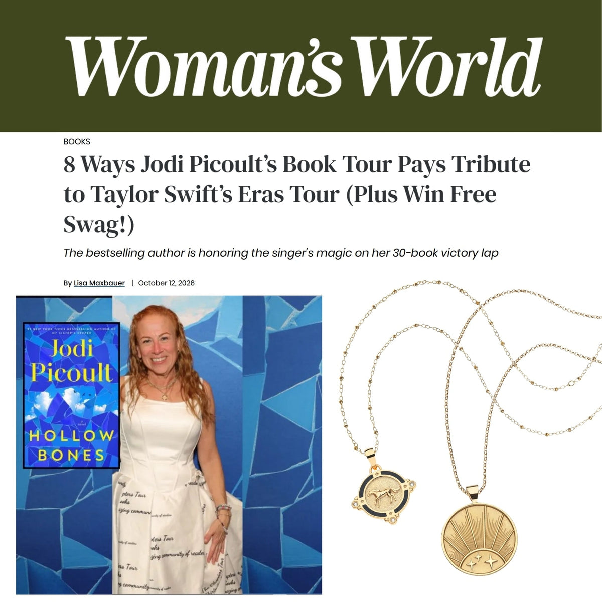 Press Highlight: Jodi Picoult & Jane Win Team Up for Chapters Tour Featured in Woman’s World