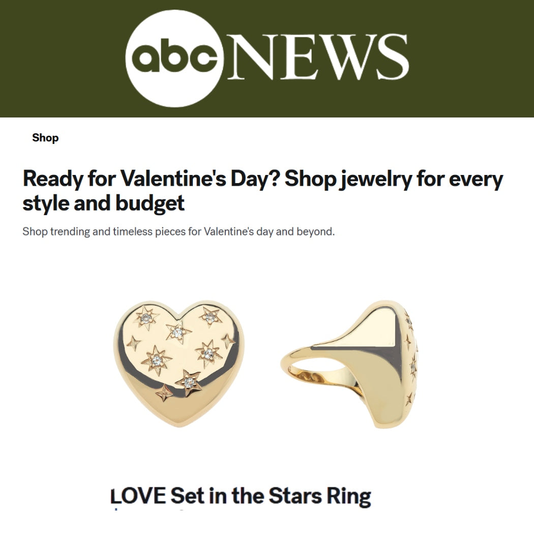 Press Highlight: ABC News includes Jane Win in their Jewelry Gift Guide for Valentine's Day