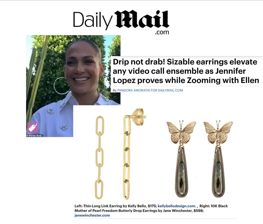 Video Meetings? Daily Mail says big earrings are the way to go!