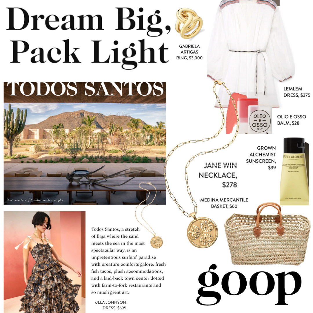 Press Highlight: Goop is Packing Jane Win This Summer