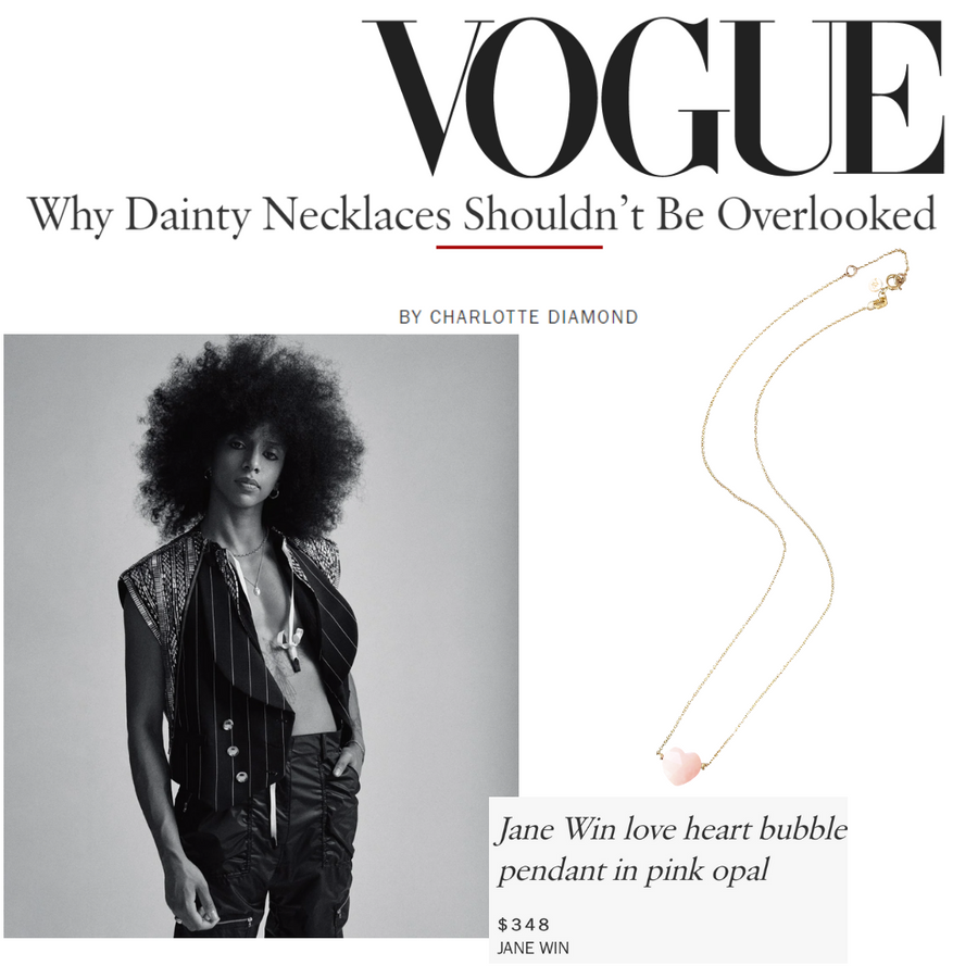 Press Highlight: Vogue's Favorite Fall Dainty Necklaces