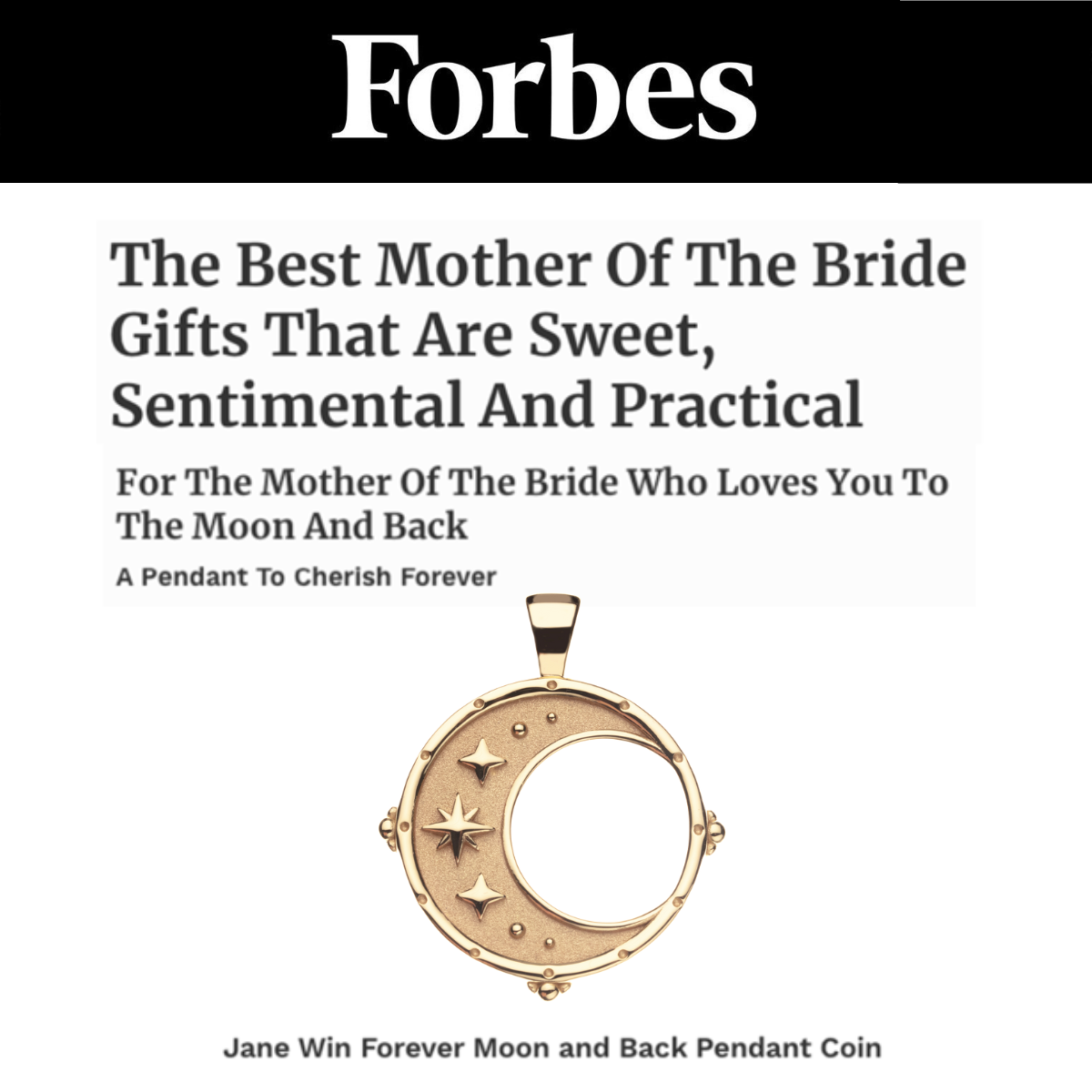 Press Highlight: Forbes - The Best Mother Of The Bride Gifts