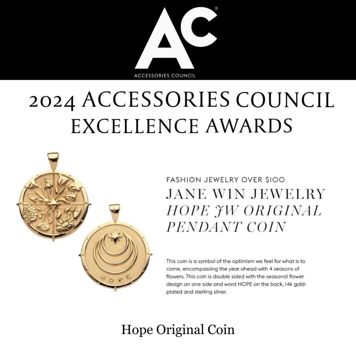 Press Highlight: Jane Win awarded 2024 AC Excellence Award