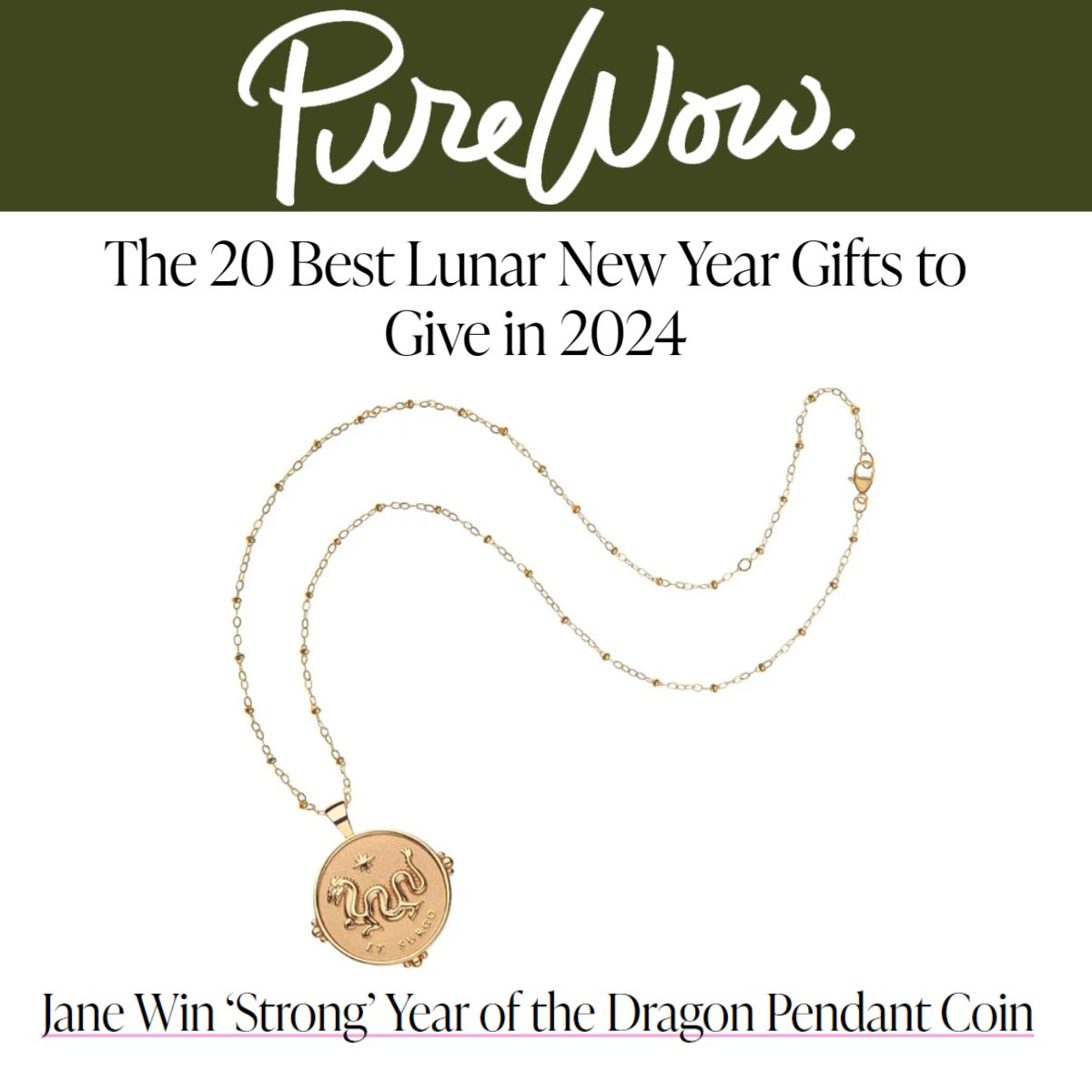 Press Highlight: Pure Wow's "The Best 20 Lunar New Year Gifts to Give in 2024"