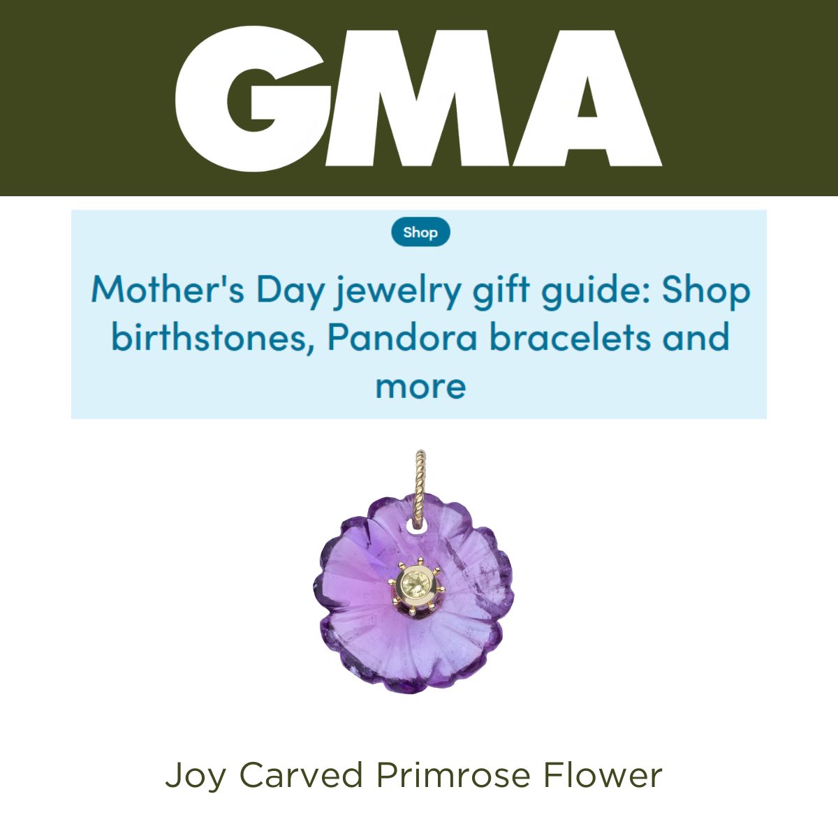 Press Highlight: GMA's Mother's Day Jewelry Gift Guide