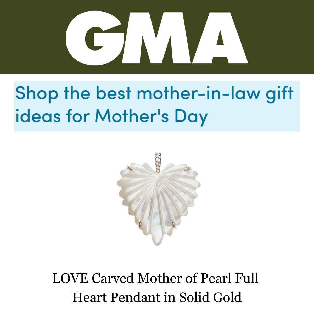 Press Highlight: GMA's "The Best Mother-In-Law Gift Ideas for Mother's Day"