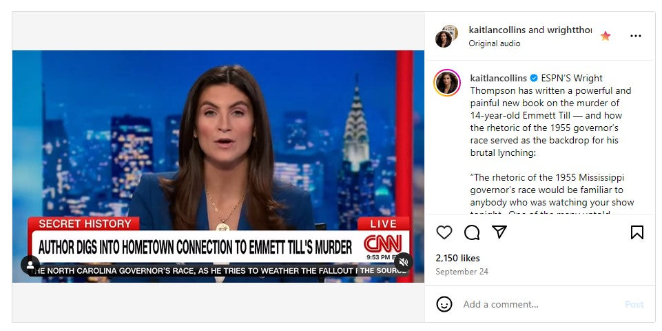 What coin pendant necklace is Kaitlan Collins wearing on CNN?