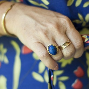 Where does my jewelry obsession come from? THE BLUE RING