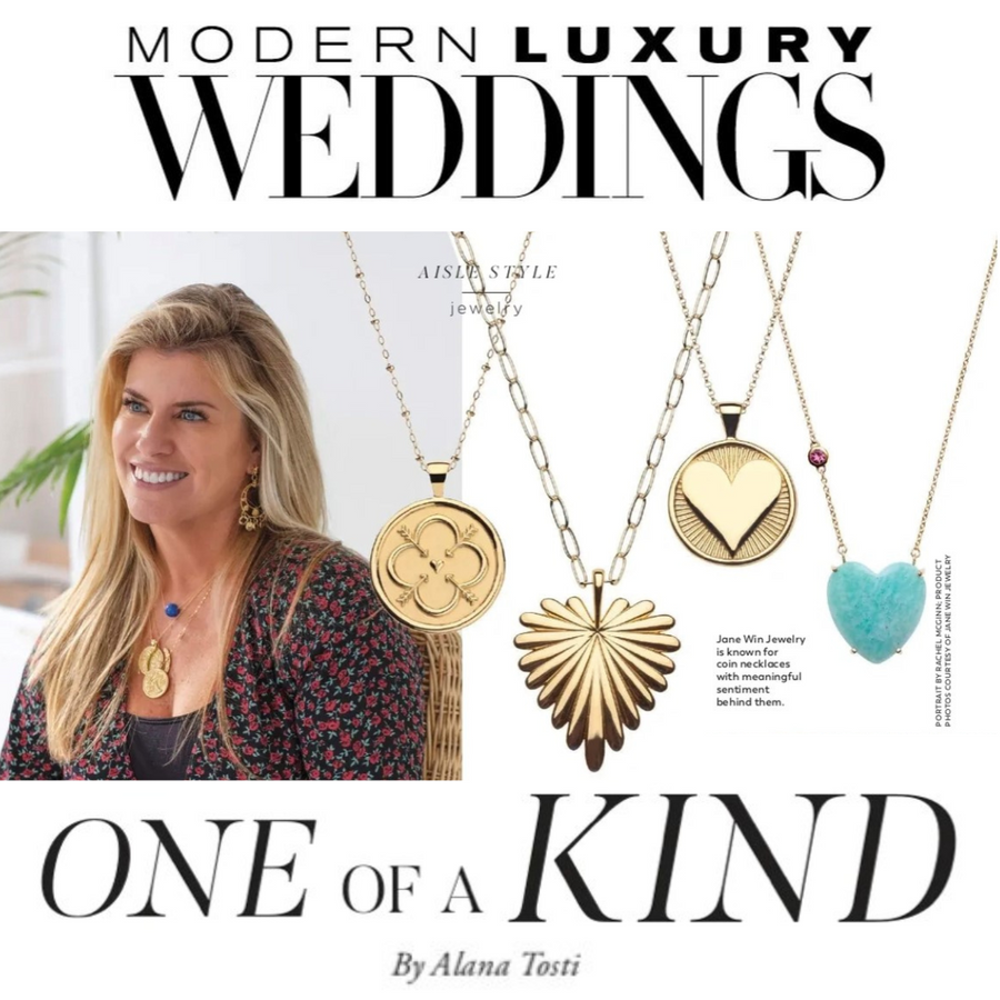 Press Highlight: Modern Luxury Weddings says a Jane Win gift is "One of a Kind"