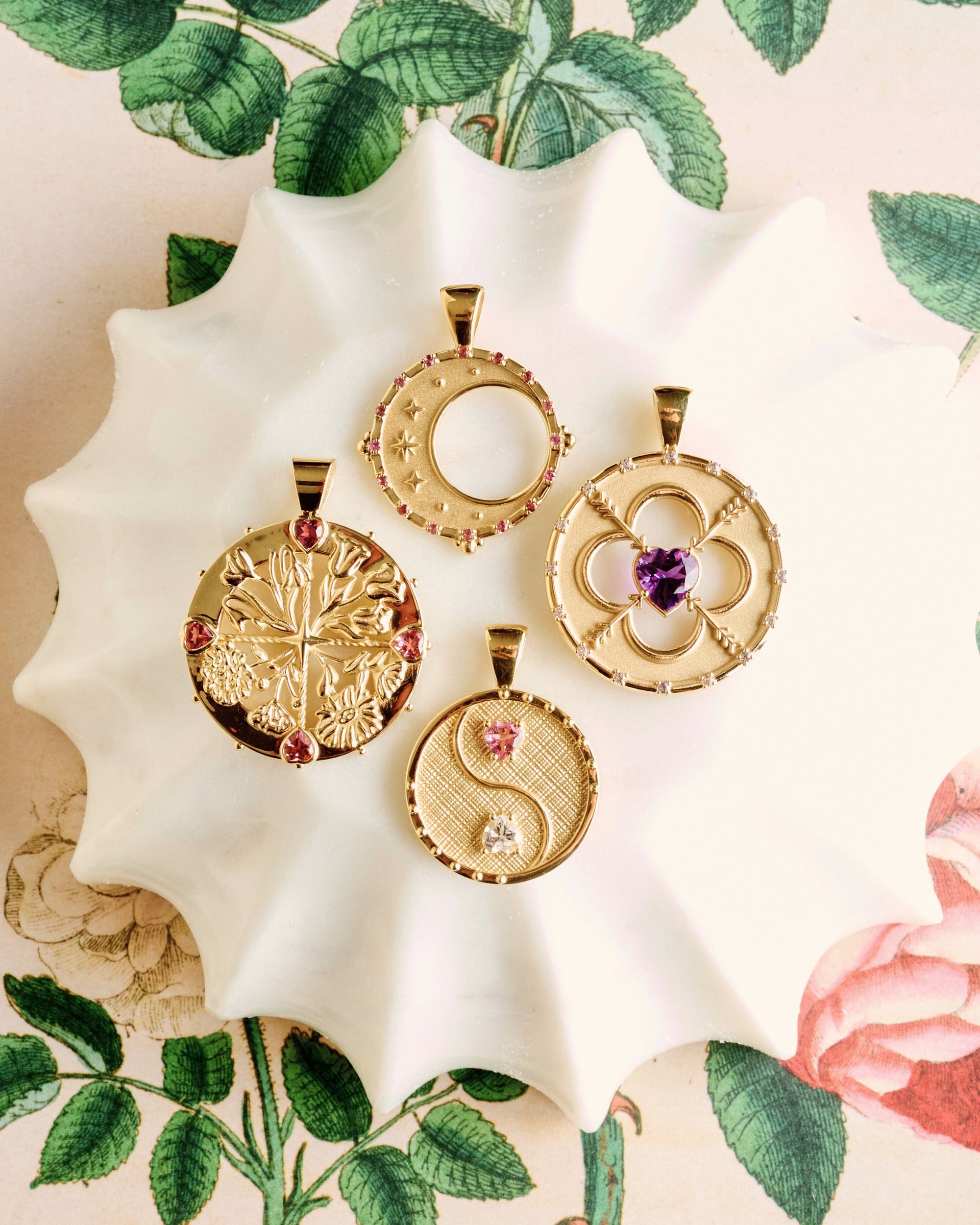 Four Solid Gold Coins laying down