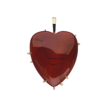 LOVE Carry Your Heart Pendant in Red Jasper