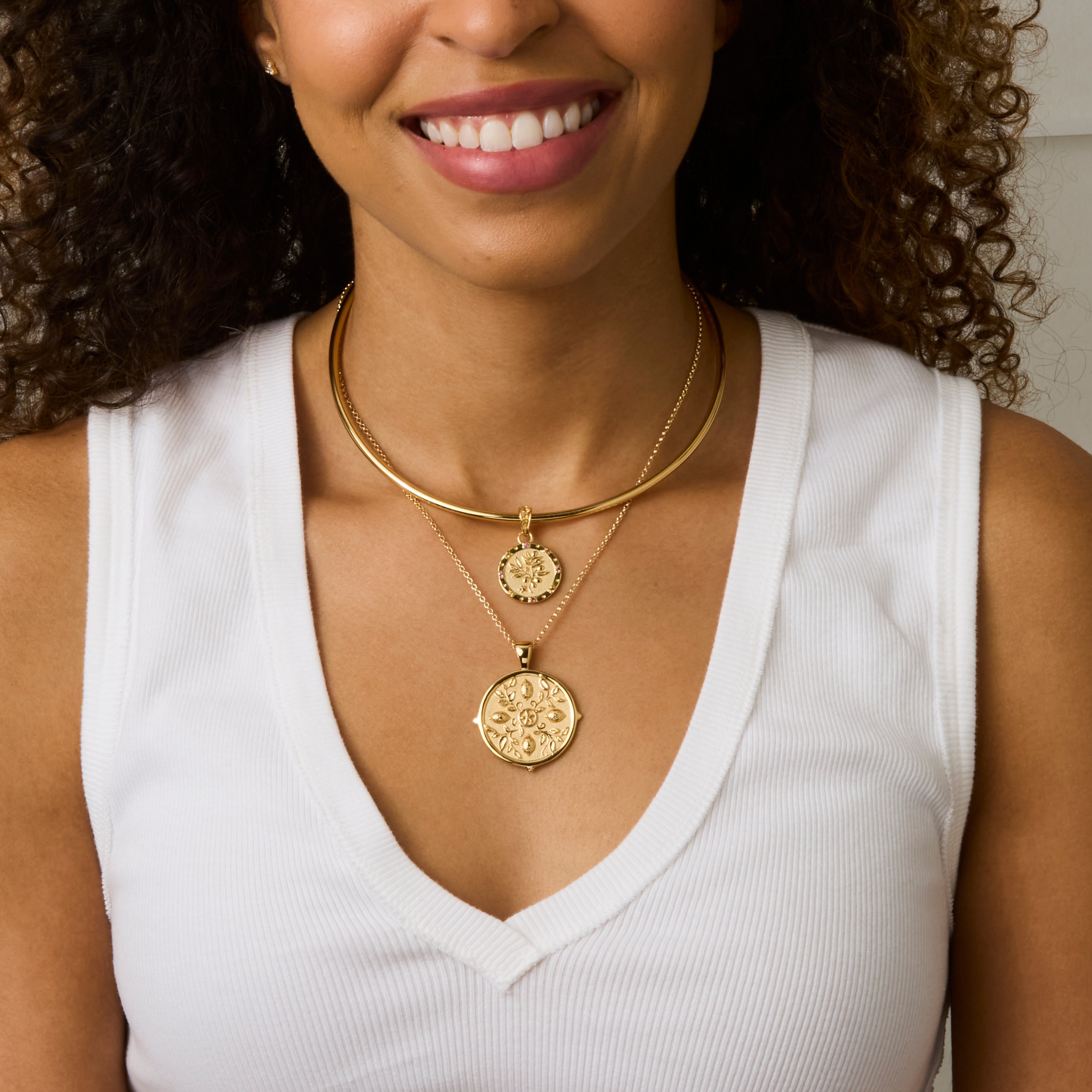 Jane Win x Giadzy GRATITUDE Citrus Tile JW Original Pendant Coin