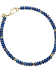 Gumdrop Beaded Necklace in Lapis