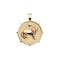 Gold Coin Pendant with Lion and star 