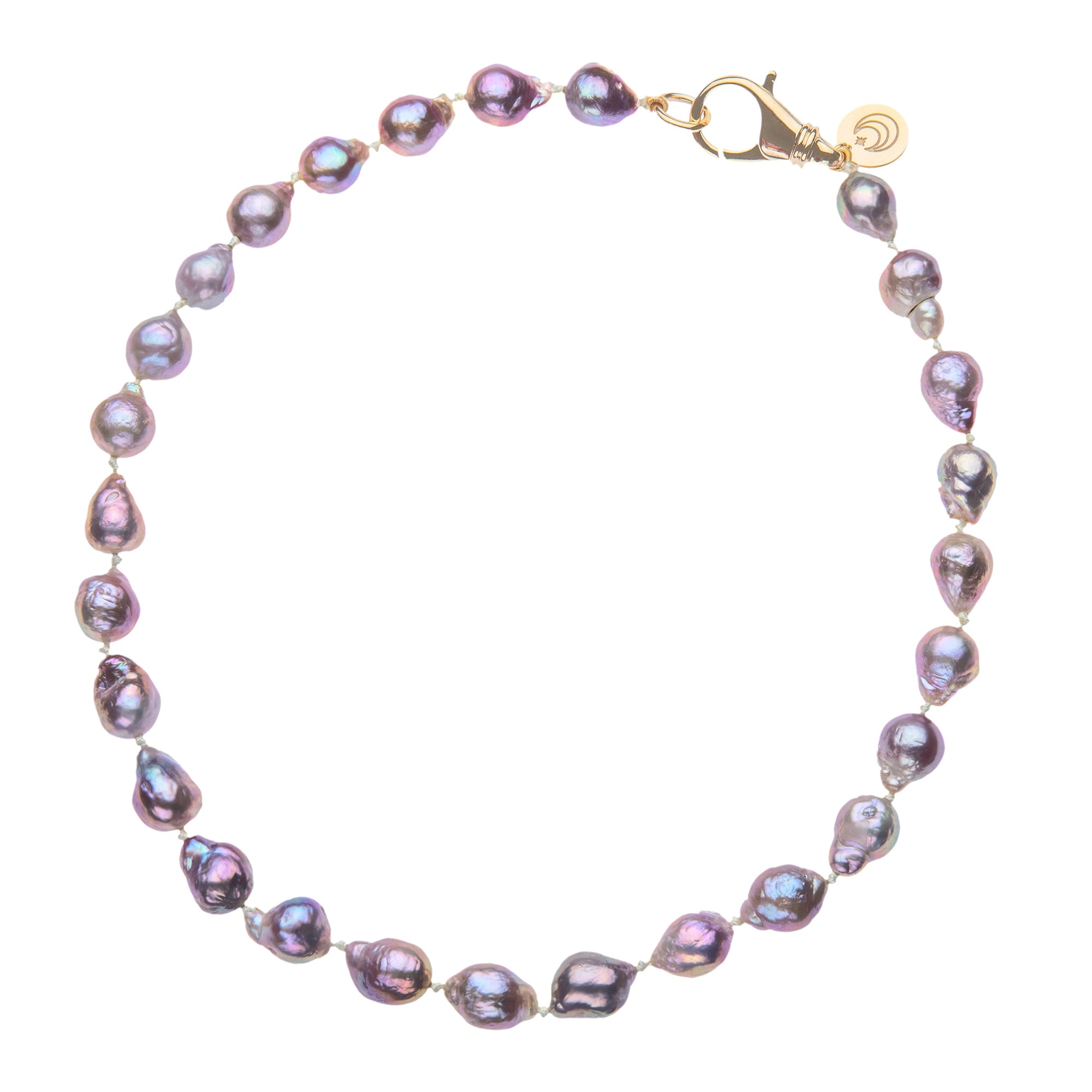 Purple Pearl Beaded Necklace