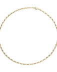 Gold paperclip-style chain