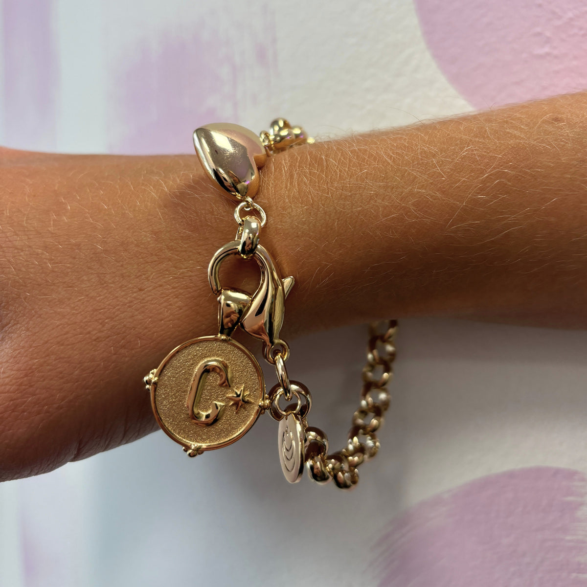 Limited Edition: JW Letter Coin and Little Bit of LOVE Rolo Bracelet Set