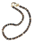 Gumdrop Beaded Necklace in Tiger's Eye