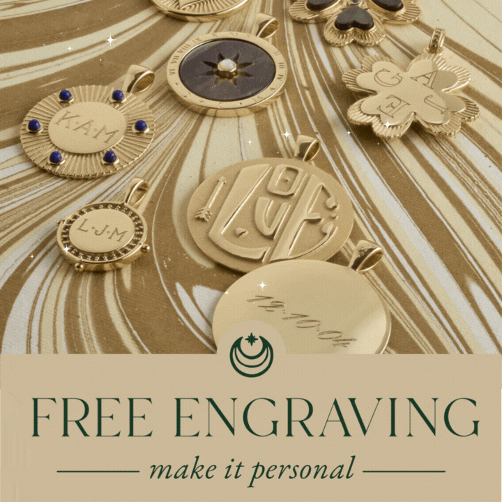 Coins with sparkles and words free engraving