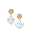 LOVE Enchanted Heart Earring in Mother of Pearl