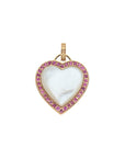 LOVE Set in Stone Pendant in Mother of Pearl