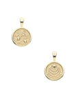 Baby GRATITUDE Coin Pendant in 10k Gold