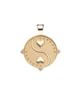 BALANCE JW Small Pendant Coin in Solid Gold SALE