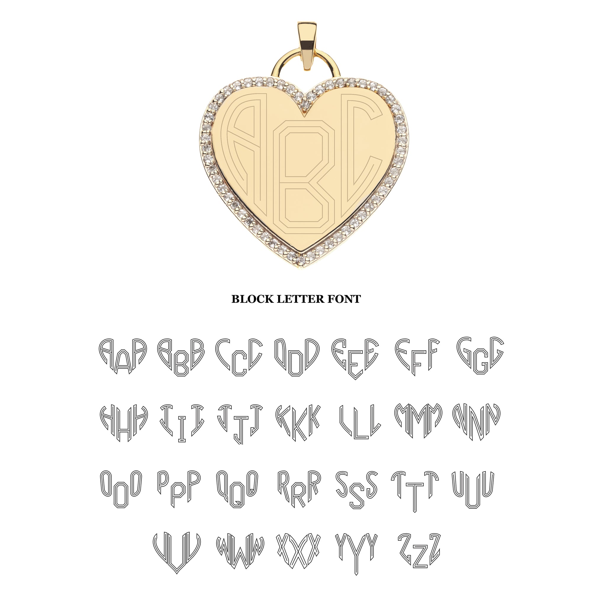 Never Enough LOVE Heart Pendant