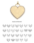 Never Enough LOVE Heart Pendant