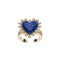 Bursting With LOVE Heart Ring in Lapis