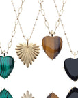 LOVE Carry Your Heart Pendant in Tiger's Eye