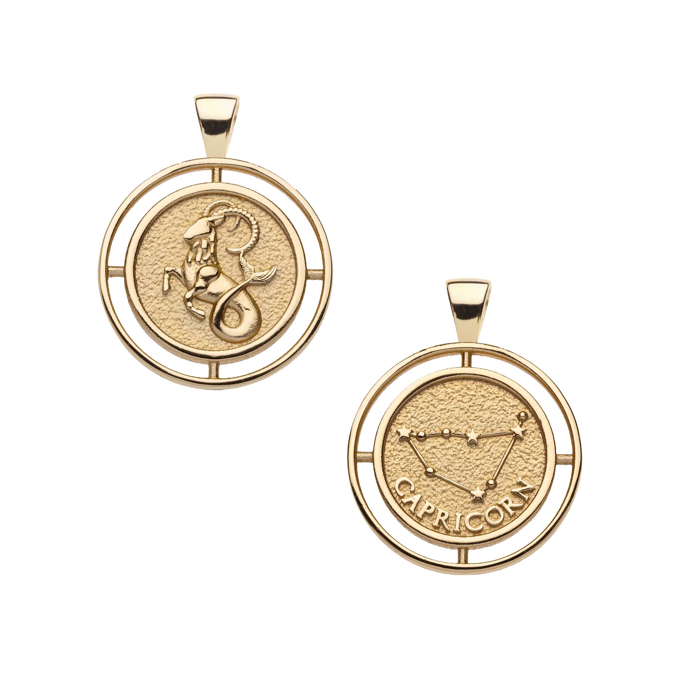 Capricorn coin necklace hotsell